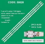 VESTEL 40" LED BAR 17DLB40VXR1 400DRT VNB A-TYPE & B-TYPE REV1.1 SET 3 PCS