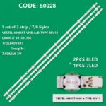 VESTEL 40" LED BAR 17DLB40VXR1 400DRT VNB A-TYPE & B-TYPE REV1.1 SET 3 PCS